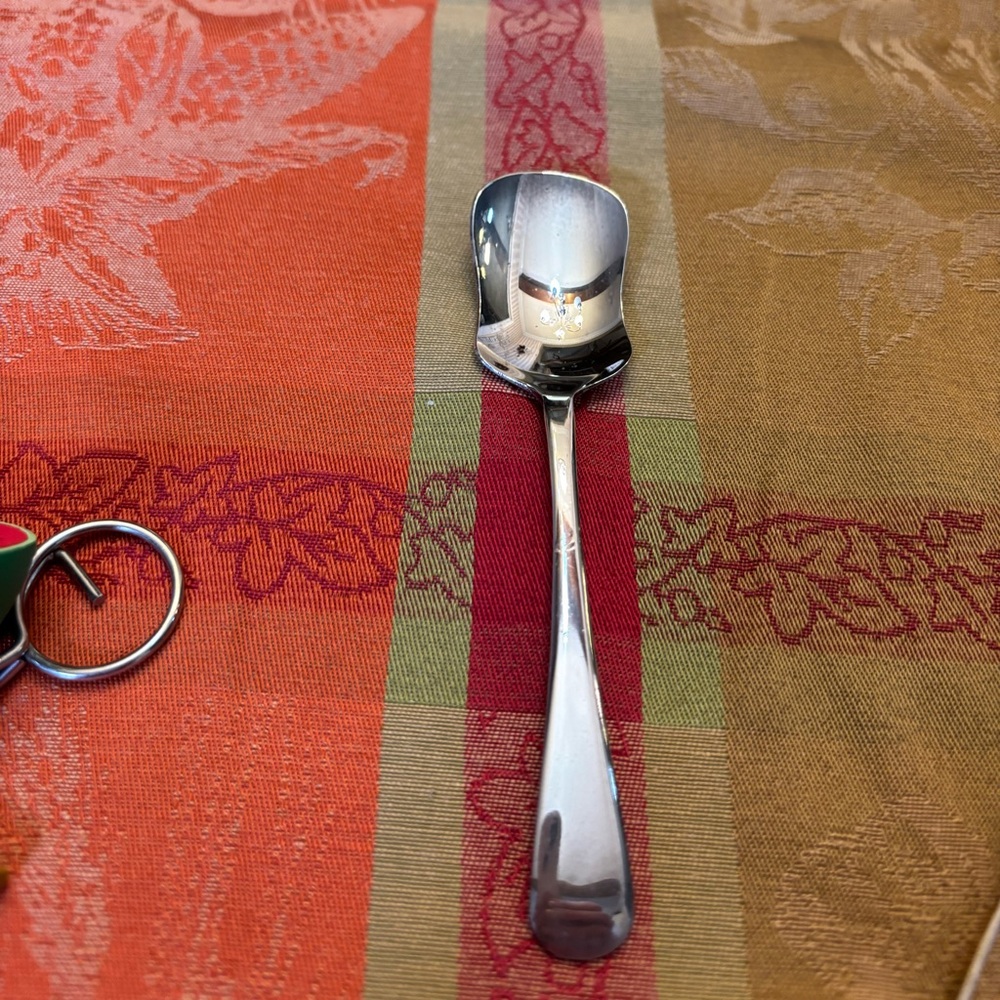 Elegant Condiment Silver Spoon made in England,vintage 1930s